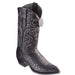 Smooth Ostrich Black Cowboy Boots