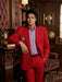 Men’s Red Suit Michael Jackson Award Ceremony Inspired Jacket – Classic Double Breasted Formal Suit , Stylish Party Dinner Jacket, Vintage Stage Wear