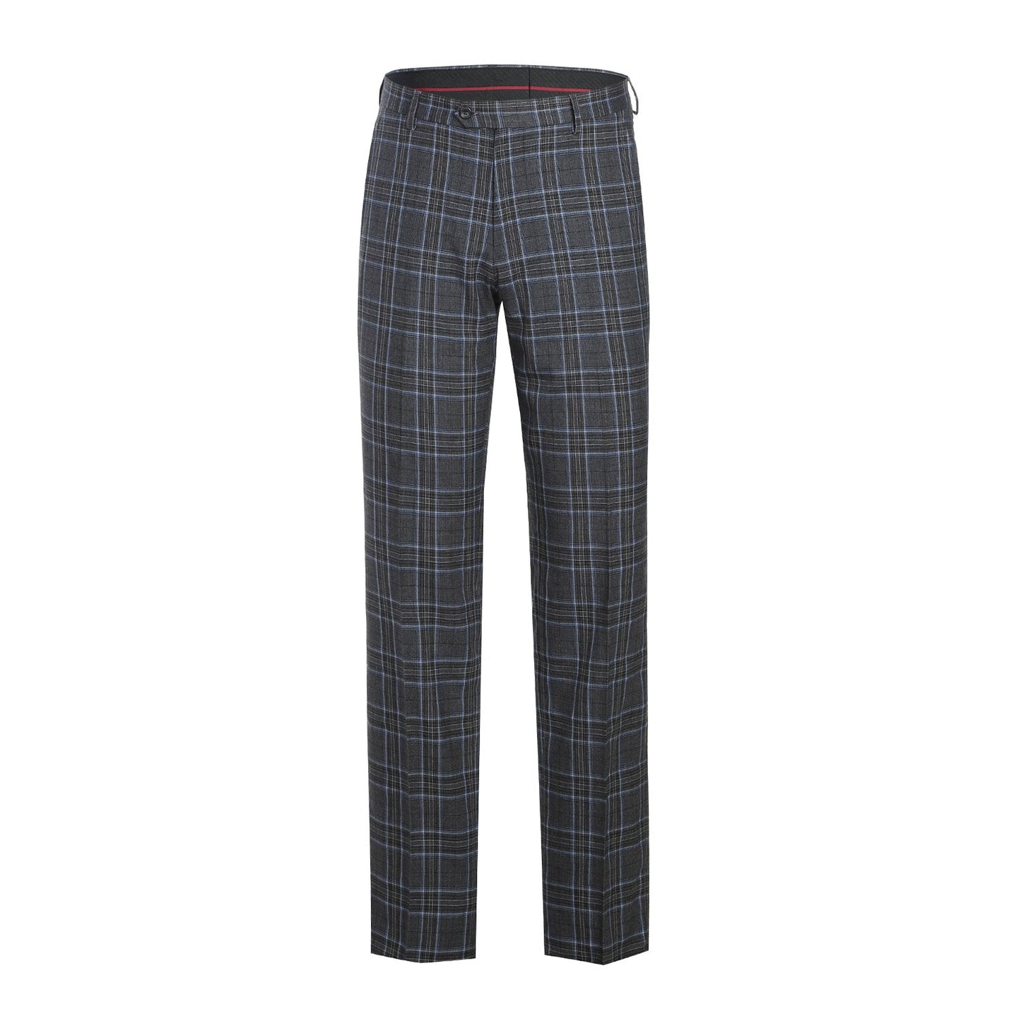 293-28 Men's Slim Fit Checked Suits - Image 9