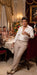 Tony Montana’s White Linen Shirt and Tan Pants – Men’s White Formal Shirt with Tan Trousers for Party, Wedding and Vintage Style Outfit