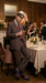 Men’s Brown Pinstripe Bonnie and Clyde Costume Suit – Vintage Gangster 1920s Outfit for Party, Halloween and Themed Events