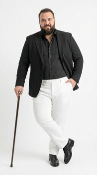 Men’s Black Seersucker Blazer – Textured Two-Button Notch Lapel Formal & Summer Sport Jacket in Black Tone-on-Tone Cotton Fabric