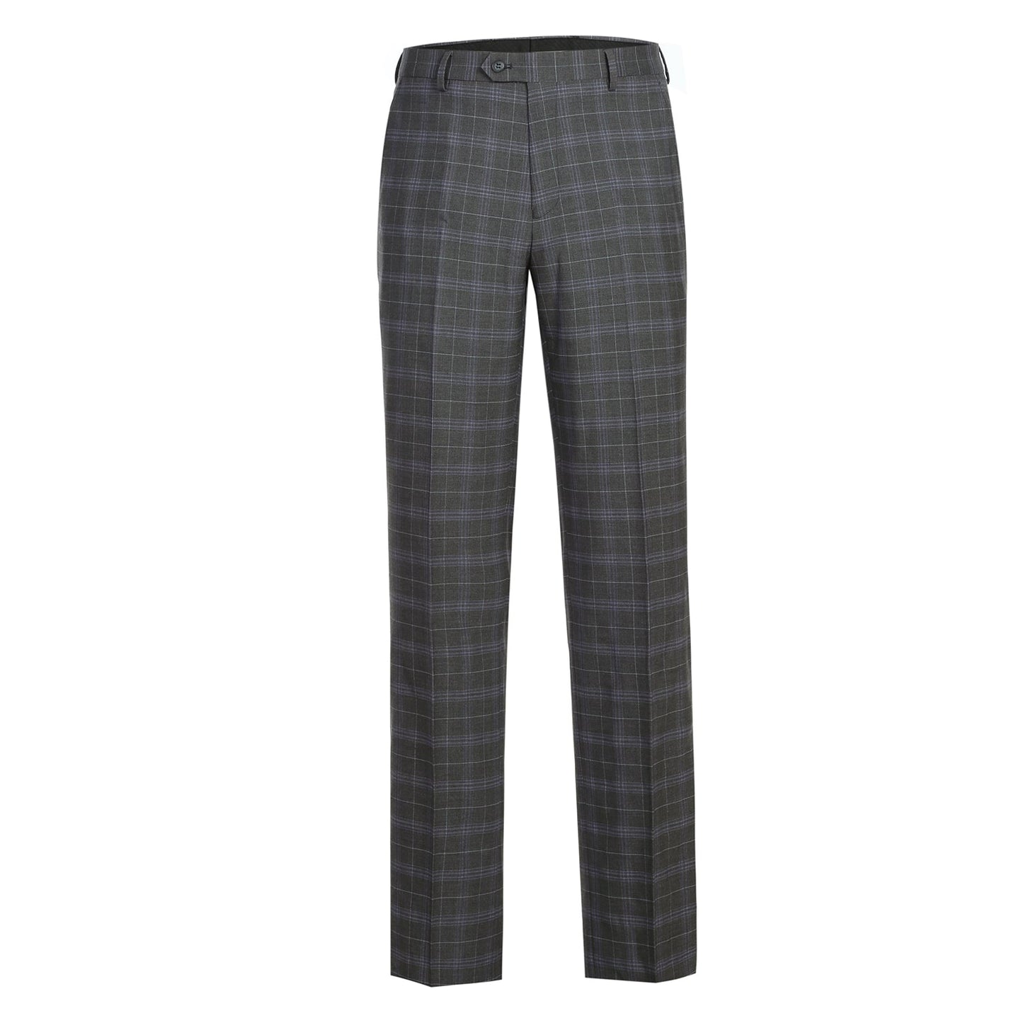 293-25 Men's Classic Fit Checked Suits - Image 9