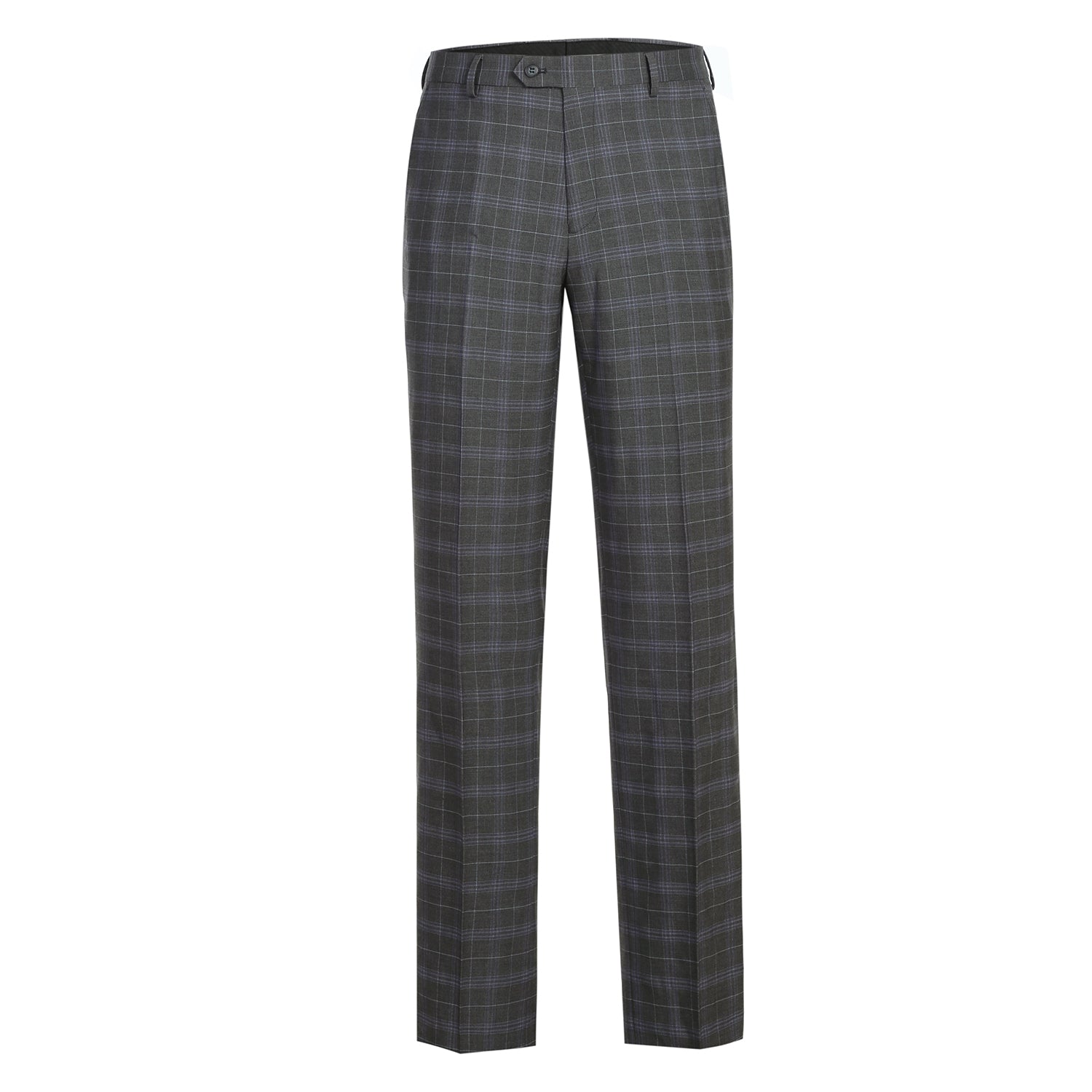 293-25 Men's Classic Fit Checked Suits - Image 9