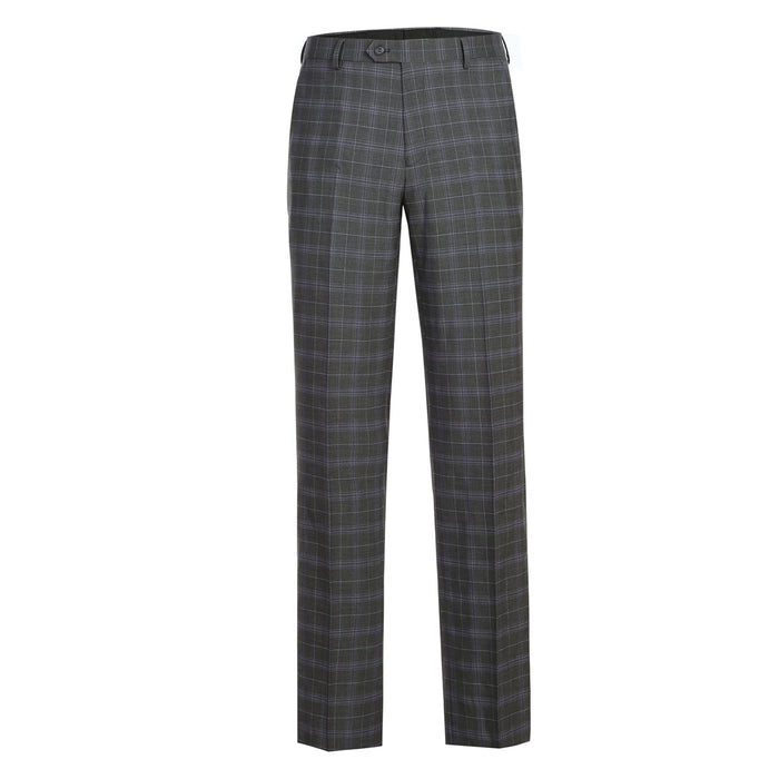 293-25 Men's Classic Fit Checked Suits - Image 9