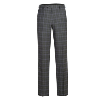 293-25 Men's Classic Fit Checked Suits - Image 9