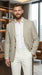 Men’s Light Tan Tweed Blazer – Classic Herringbone Sport Coat, Beige Casual Formal Jacket, Vintage Style Business & Smart Casual Wear
