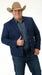 Mens Navy Blue Western Blazer Set – Cowboy Style Jacket and Pants Outfit Classic Country Western Blazer