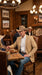 Men’s Tan Camel British Khaki Western Blazer – Two Button Classic Casual Sport Coat - Ranch Country Coat