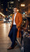 Men’s Orange - Rust Wool Blend Long Overcoat – Topcoat Carcoat Topcoat