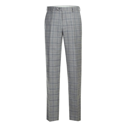 293-23 Men's Classic Fit Checked Suits - Image 9