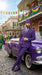 Men’s Purple Pinstripe Mardi Gras Suit | Classic Double Breasted Formal Carnival Suit