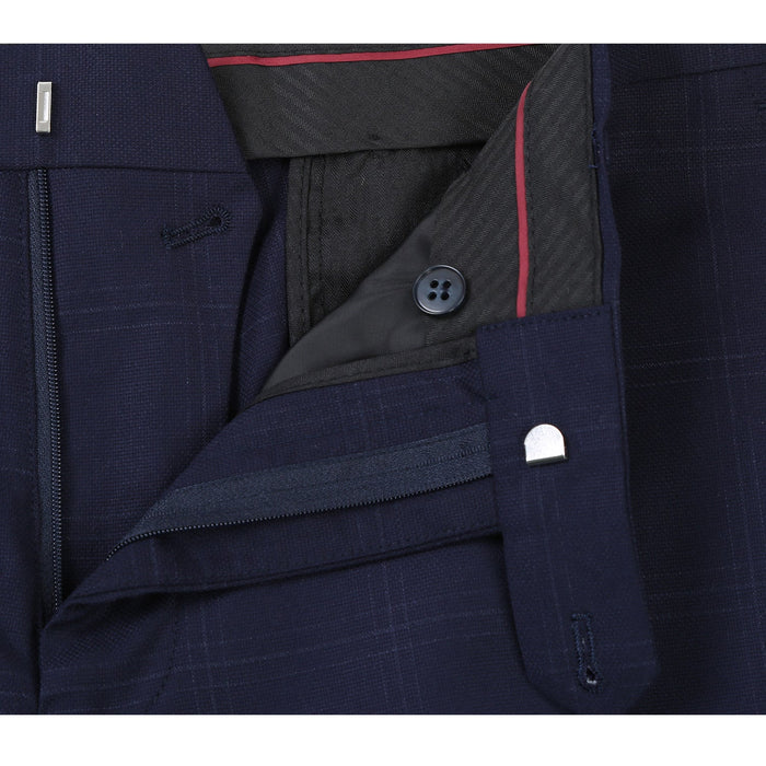 293-29 Men's Slim Fit Checked Suits - Image 9