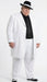 Men’s White Zoot Suit Gangster Style Outfit –  White Jacket + Vest + Pants + Shirt & Tie  Combo Package