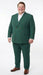 Vitali Brand Men’s Emerald Green Double Breasted Suit – Modern Fit Side Vented