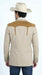 Men’s Khaki Western Blazer with Suede Yokes, Cowboy Sport Coat , Ranch and Country Events in Tan Khaki Color By Platini