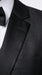 Men’s Black Two Tone Vested Wool Suit with 2 Button Jacket and Black Lapel, Italian Tuxedo Style