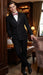 Tiglio Brand 100% Wool Super 150s Italian fabric Men’s Classic Black Double-Breasted Tuxedo with Satin Peak Lapel – Formal Wedding & Gala Suit Set