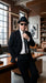 Mens Black Blazer – Vincent Vega Inspired Pulp Fiction Style Classic Formal Blazer for Men Retro Vintage Jacket