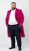 Men’s Hot Pink Wool Blend Overcoat – Topcoat Carcoat Winter Fabric