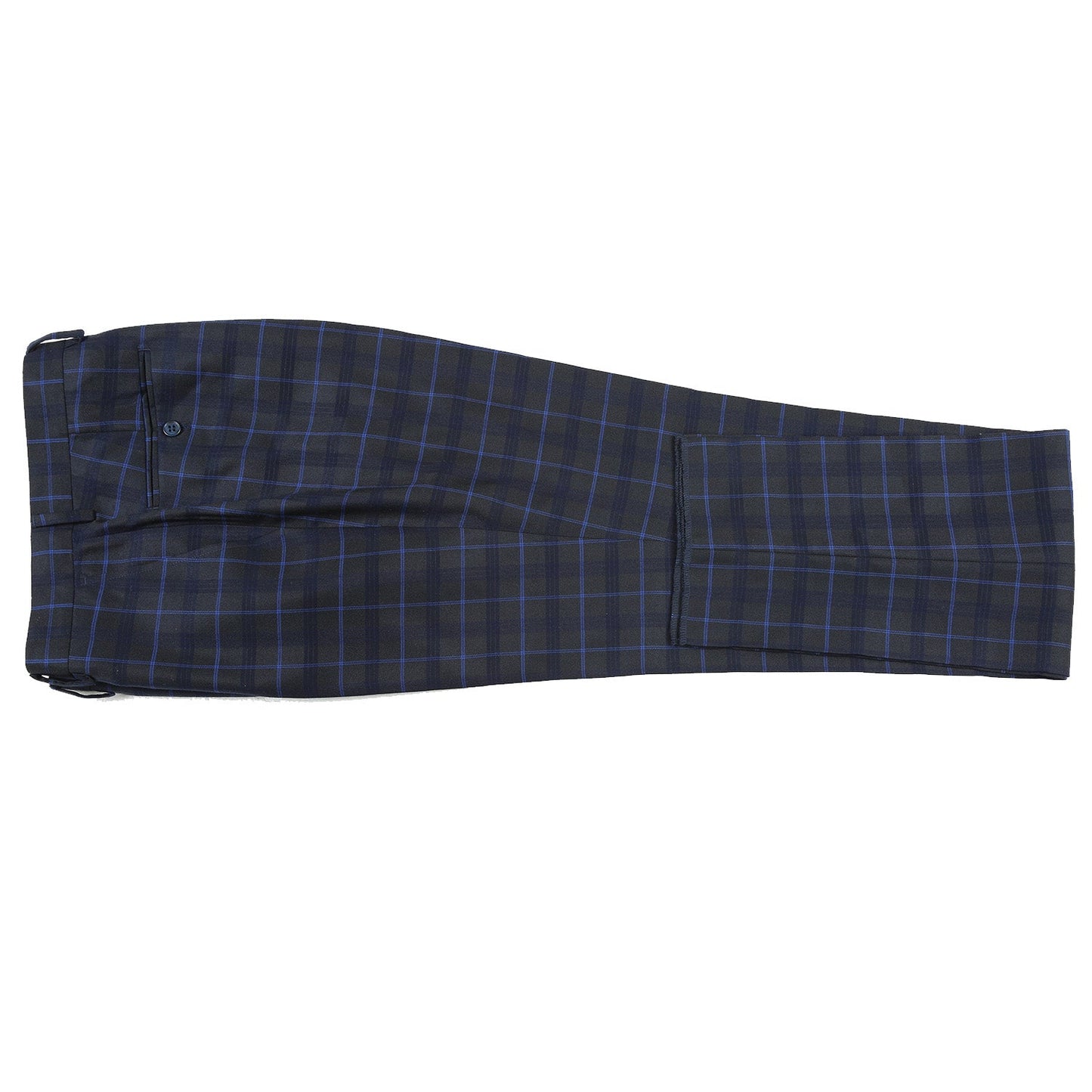 293-27 Men's Classic Fit Checked Suits - Image 9