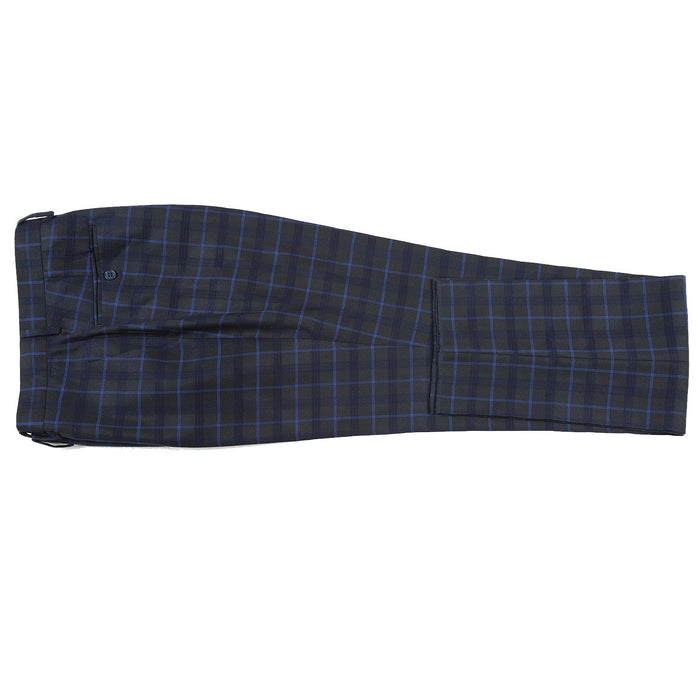 293-27 Men's Classic Fit Checked Suits - Image 9