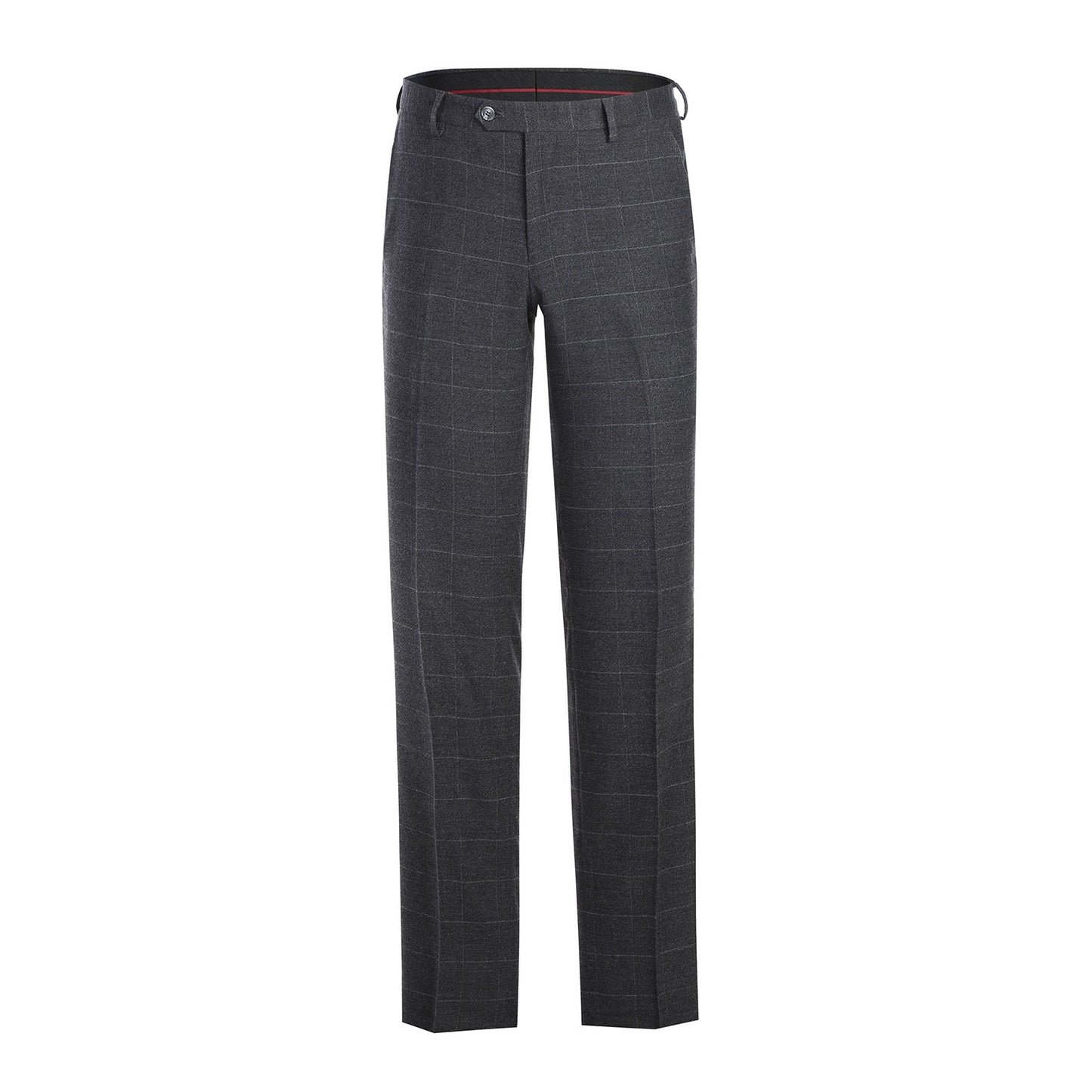 293-31 Men's Slim Fit Checked Suits - Image 7