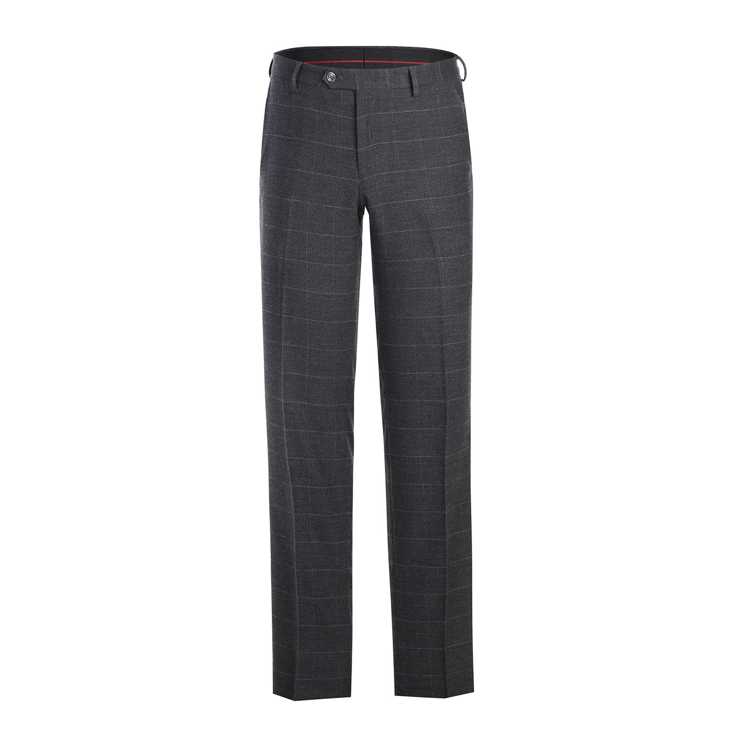 293-31 Men's Slim Fit Checked Suits - Image 7