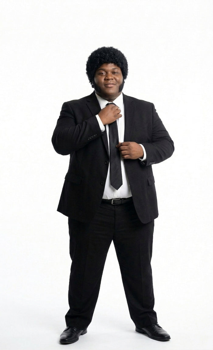 Mens Black Blazer – Jules Winnfield Inspired Pulp Fiction Style Classic Formal Blazer for Men Vintage Retro Jacket