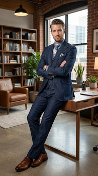 navy blue dress pants outfit mens How to Style Navy Blue Dress Pants The Suit Depot