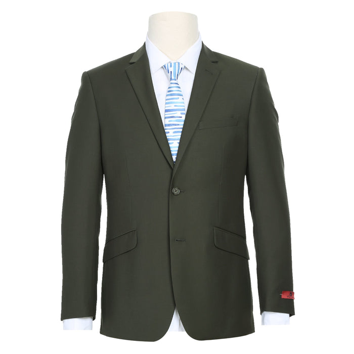 Renoi Designer Suit 201-10 Men's 2-Piece Slim Fit Single Breasted Notch Lapel Suit