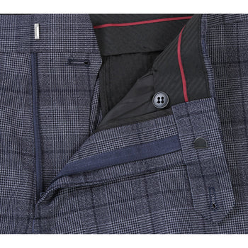 293-30 Men's Classic Fit Checked Suits - Image 9