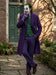 Men’s Purple Overcoat Joker Folie à Deux Arthur Fleck Inspired Long Coat – Classic Costume Trench Coat, Stylish Winter Party Wear Jacket