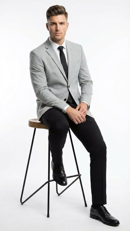Men’s Light Grey Blazer Sport Coat