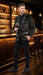 Men’s Crocodile Alligator Exotic skin Texture Blazer – Slim Fit Designer Jacket with Satin Lapels for Formal and Party Wear in Black Color