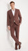 Men’s Coffee Brown 2-Piece Suit – Classic Two-Button Wedding, Business and Formal Suit