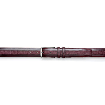 Mezlan Leather & Deerskin Belt - Luxury Italian Crafted