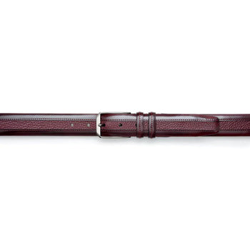 Mezlan Leather and Deerskin Belt