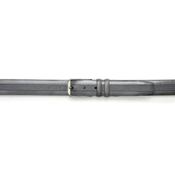 Mezlan Leather & Deerskin Belt - Luxury Italian Crafted
