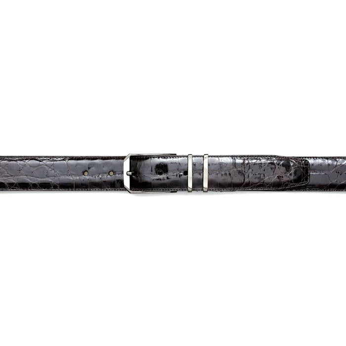 Mezlan Crocodile Leather Belt - Luxury Men's Accessory