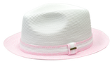 Bruno Capelo Antonio Collection White/Light Pink Hat
