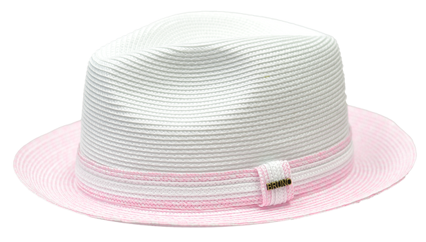 Bruno Capelo Antonio Collection White/Light Pink Hat