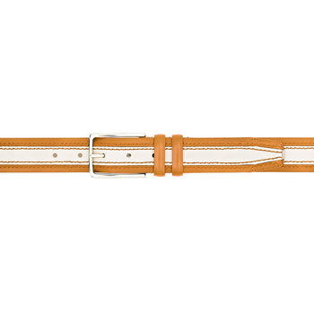 Mezlan Two-Tone Leather Belt for Men