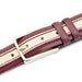 Mezlan Two-Tone Leather Belt Red / Bone (AO11670)