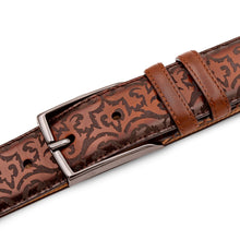 Mezlan Laser-Print Calfskin Belt