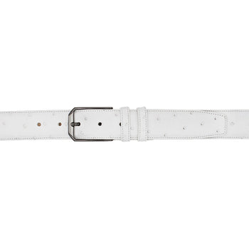 Mezlan Ostrich Leather Belt - Luxurious Italian Craftsmanship
