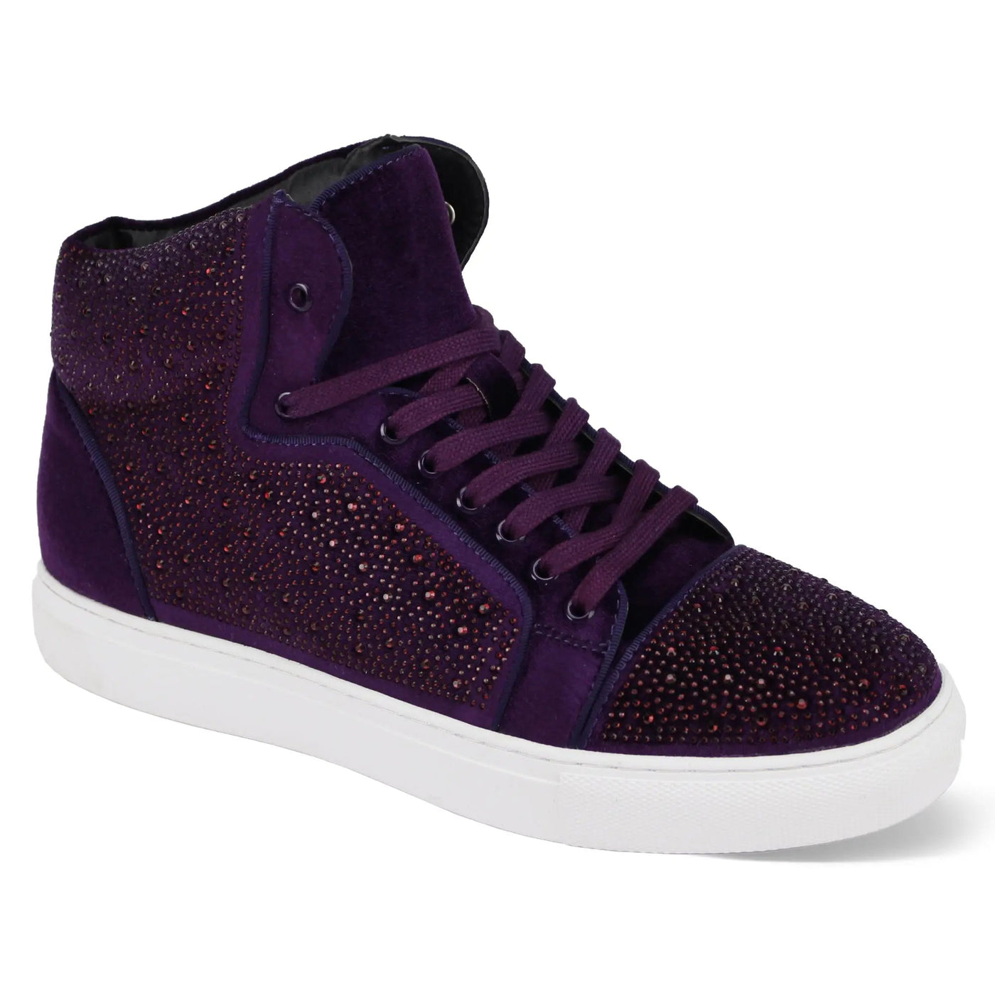 Flash in Royal Jeweled High Top Sneakers