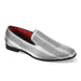 Vito Velvet Rhinestone Slip-On Smoking Loafers