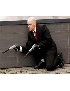 Agent 47 Custom Jacket + Pants Red Tie