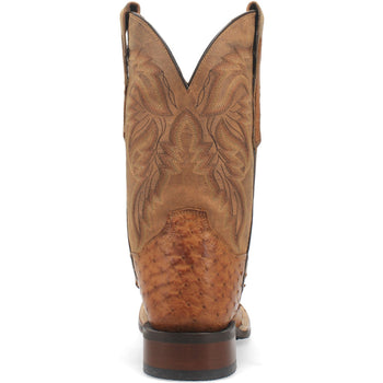 Dan Post Men’s Alamosa Tan Genuine Ostrich 11 Broad Square Toe Cowboy Certified Boot - Image 4